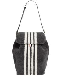 Thom Browne - 4-Bar Stripe Backpack - Lyst