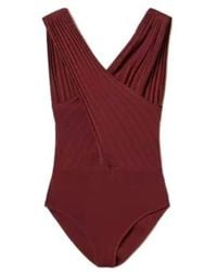 Twinset - V-Neck Sleeveless Bodysuit - Lyst