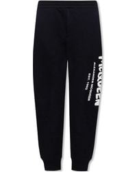 McQueen - Logo Printed Slim Cut Track Trousers - Lyst