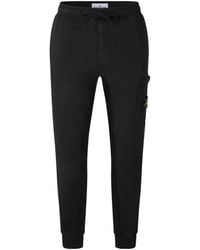 Stone Island - Solid Color Casual Trousers - Lyst
