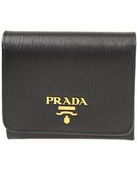 Prada - Logo Embossed Wallet - Lyst