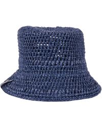 Weekend by Maxmara - Logo Lettering Woven Bucket Hat - Lyst