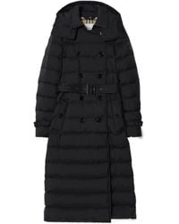 Burberry - Audley Belted Long Down Jacket - Lyst
