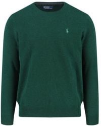 Polo Ralph Lauren - Logo Embroidered Crewneck Knit Jumper - Lyst