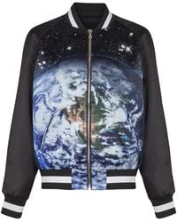 Balmain - Printed Bomber Jacket - Lyst