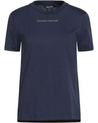 Max Mara - Printed Solid Color T-Shirt - Lyst