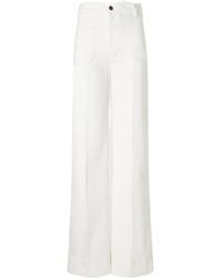 Victoria Beckham - High-Waisted Wide-Leg Trousers - Lyst