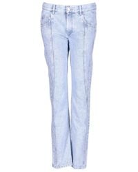 Isabel Marant - Mid-Rise Straight-Leg Jeans - Lyst