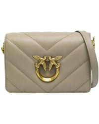 Pinko - Love Click Logo Plaque Mini Crossbody Bag - Lyst
