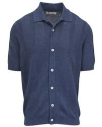 Brunello Cucinelli - Ribbed Polo Shirt - Lyst