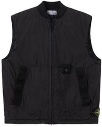 Stone Island - Wind-Resistant Padded Vest With Anti-Drop - Lyst
