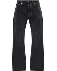 Off-White c/o Virgil Abloh - Logo Embroidered Straight Leg Jeans - Lyst