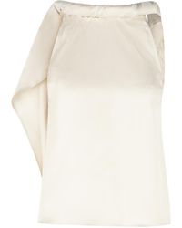 Loulou de Saison - Wilma Draped Collar Top - Lyst