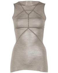 Rick Owens - Exposed-Seam Tank Top - Lyst