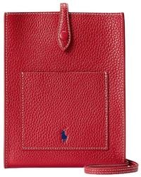 Polo Ralph Lauren - Pebbled Leather Crossbody Bag - Lyst