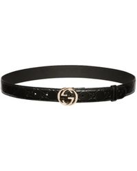 Gucci - Interlocking G Buckle Belt - Lyst