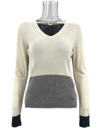 Armani Jeans - V-Neck Long-Sleeved Sweater - Lyst