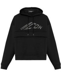 DSquared² - Logo Detailed Drawstring Hoodie - Lyst