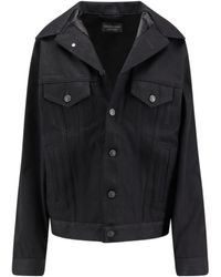 Balenciaga - Giacca Di Jeans Standing - Lyst
