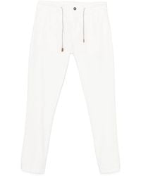 Eleventy - Drawstring-Waist Tapered Trousers - Lyst