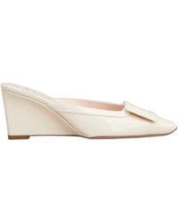 Roger Vivier - Belle Vivier Wedge Mules - Lyst