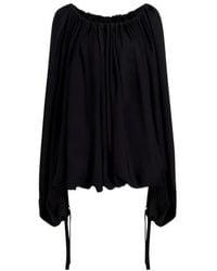 KHAITE - Nash Draped Blouse - Lyst