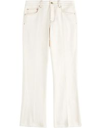 Fay - Frayed-Hem Skinny Jeans - Lyst