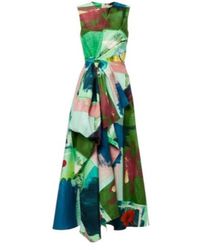 ROKSANDA - Nura Bow-Detail Cotton Cocktail Dress - Lyst