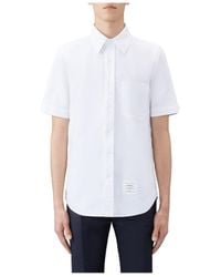 Thom Browne - Short Sleeved Buttoned Shirt - Lyst
