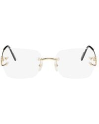 Cartier - Square Frameless Glasses - Lyst