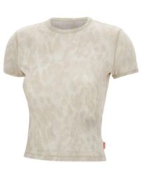 DIESEL - Animal-Print Stretch Jersey T-Shirt - Lyst