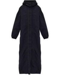 DIESEL - Nylon Trench Coat With Detachable Hood - Lyst