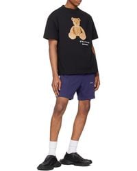 Palm Angels - Logo Embroidered Track Shorts - Lyst