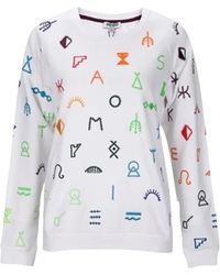 KENZO - Round Neck Long-Sleeved Sweater - Lyst