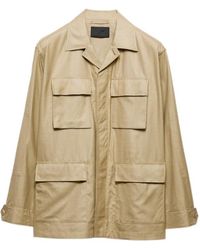 Prada - Silk Safari Jacket - Lyst
