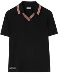 Burberry - Icon Stripe Stretch Cotton Polo Shirt - Lyst