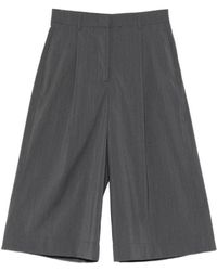 Herno - Pleated Wide-Leg Shorts - Lyst