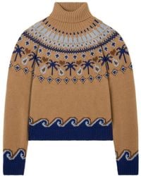 Alanui - Sweet Winter Jacquard Turtleneck Sweater - Lyst