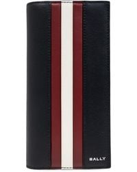 Bally - Logo Plaque Striped Bi-Fold Wallet - Lyst