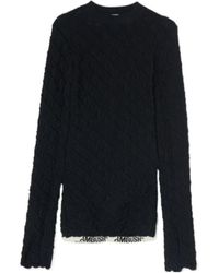 Ambush - Logo-Print Crewneck Knit Top - Lyst