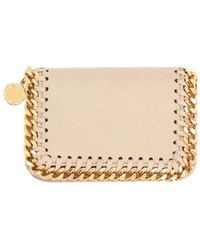 Stella McCartney - Logo Engraved Chain Detailed Wallet - Lyst