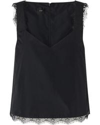 Pinko - Lace-Trimmed Top - Lyst