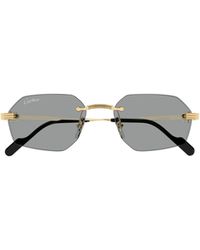 Cartier - Rimless Irregular Sunglasses - Lyst