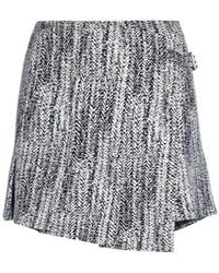 Ganni - Woolen Wrapped Skirt - Lyst