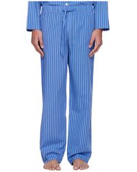 Tekla - Striped Drawstring Pajama Pants - Lyst