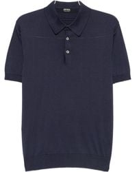 ZEGNA - Fine Knit Polo Shirt - Lyst