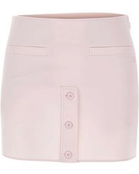 Courreges - Courrèges Logo-Detail Zipped Mini Skirt - Lyst