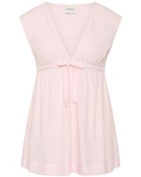 Posse - V-Neck Sleeveless Top - Lyst