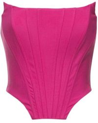 GIUSEPPE DI MORABITO - Double Twisted Wool Corset Top - Lyst
