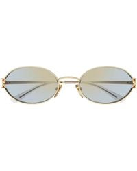 Gucci - Eyewear Oval Frame Sunglasses - Lyst